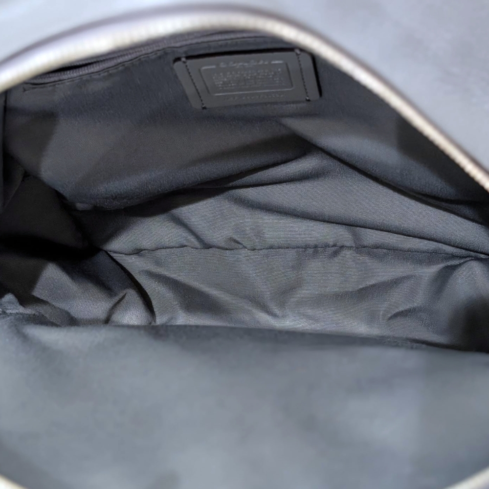 Coach Charlie Gray Leather Backpack - Picture 12 of 12